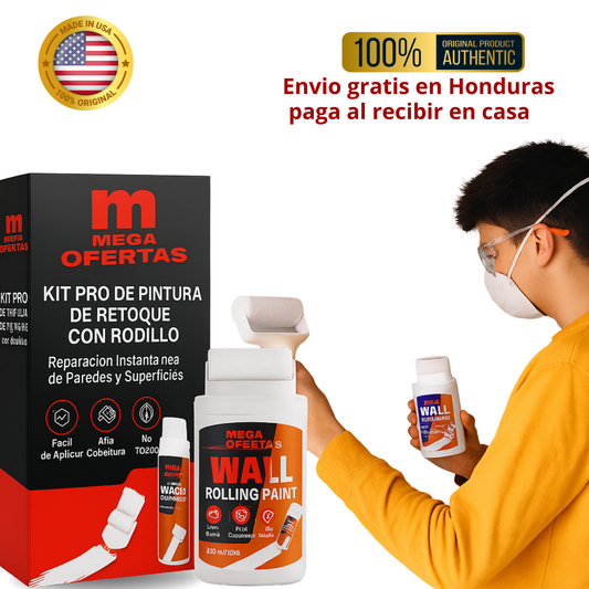 Kit Pro de Pintura de Retoque con Cepillo – Reparación Instantánea de Paredes y Superficies