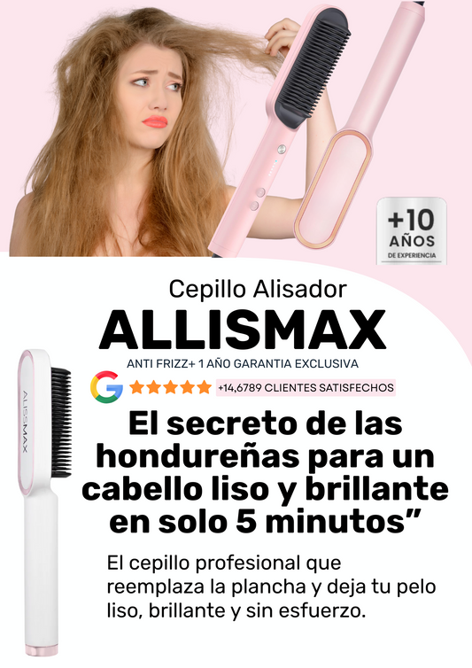 CEPILLO ALISADOR LISPRO PREMIUM | ANTI FRIZZ+ 1 AÑO GARANTIA EXCLUSIVA