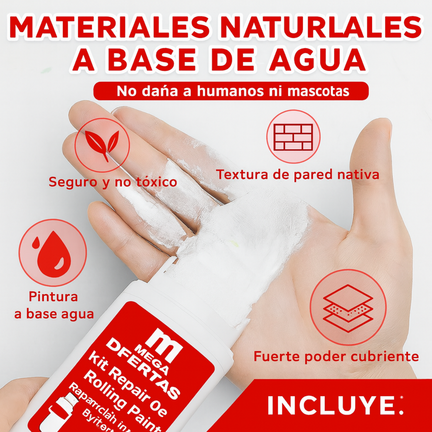 Kit Pro de Pintura de Retoque con Cepillo – Reparación Instantánea de Paredes y Superficies